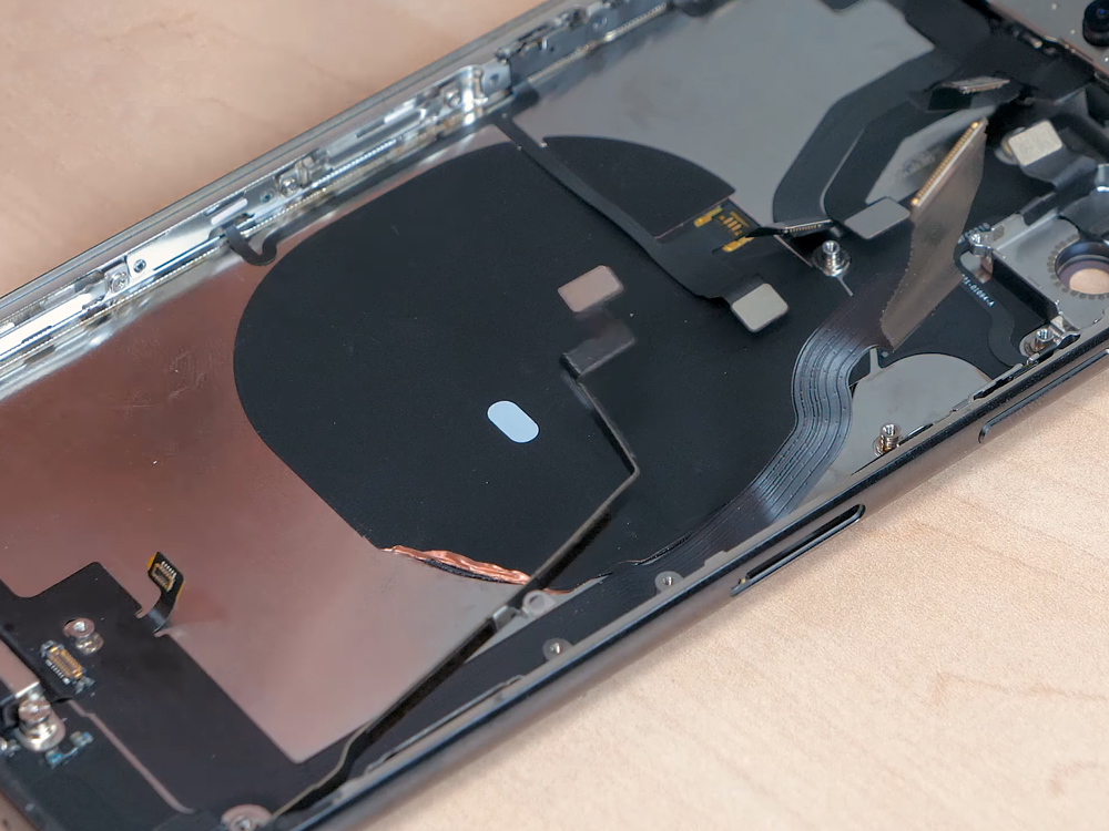 iPhone X draadloos opladen antenne vervangen met volume kabel vervangen