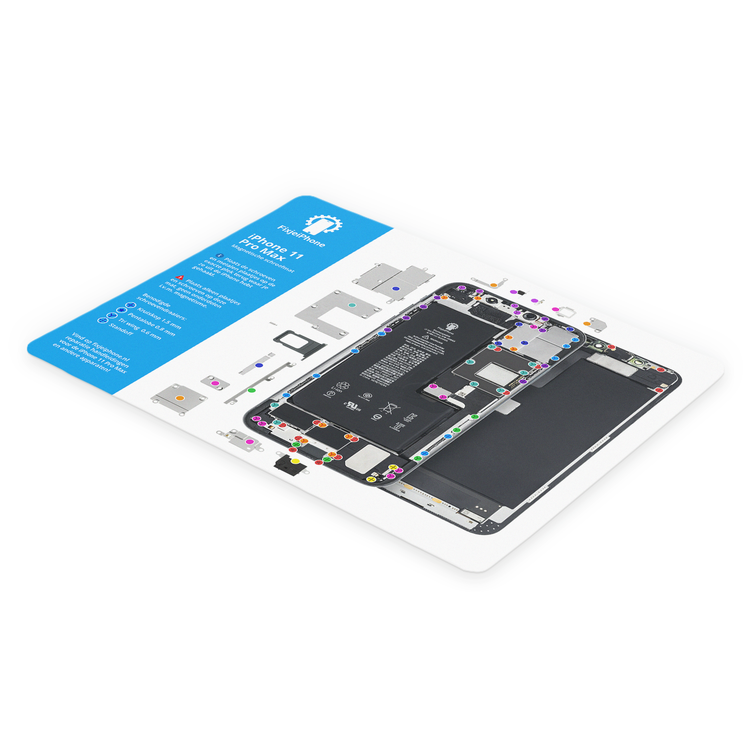 iPhone 11 Pro Max magnetische schroefmat iPhone 11 Pro Max magnetische schroefmat